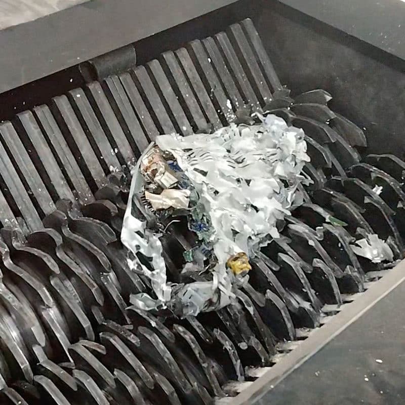 On site shredding