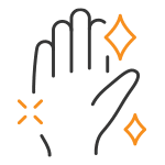 White glove service icon